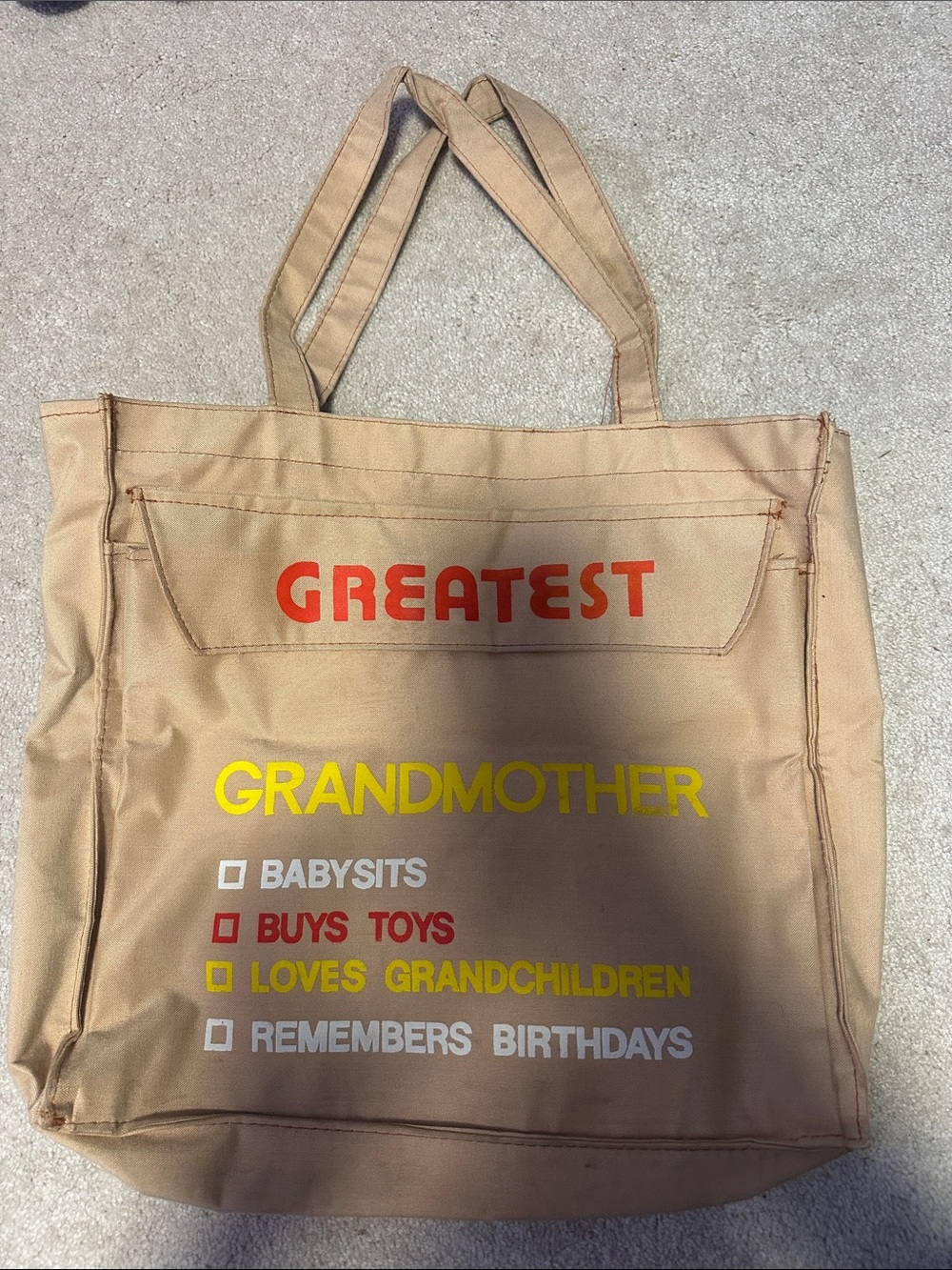 Vintage Gramdma tote